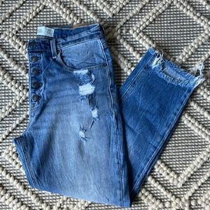 Abercrombie & fitch distressed jeans